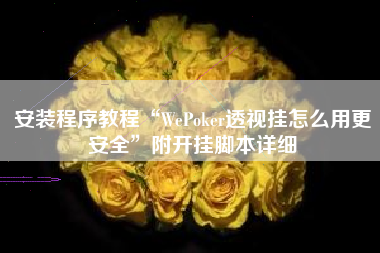 安装程序教程“WePoker透视挂怎么用更安全”附开挂脚本详细