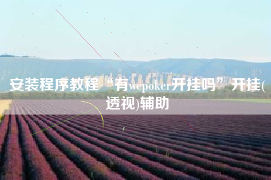 安装程序教程“有wepoker开挂吗	”开挂(透视)辅助