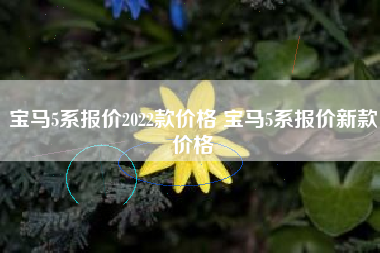 宝马5系报价2022款价格 宝马5系报价新款价格