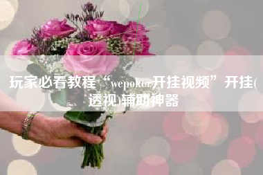 玩家必看教程“wepoker开挂视频”开挂(透视)辅助神器