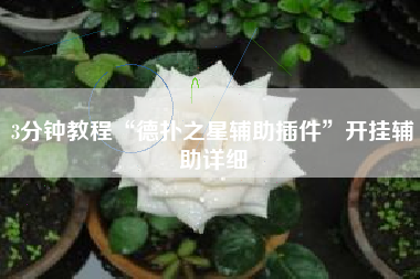 3分钟教程“德扑之星辅助插件”开挂辅助详细