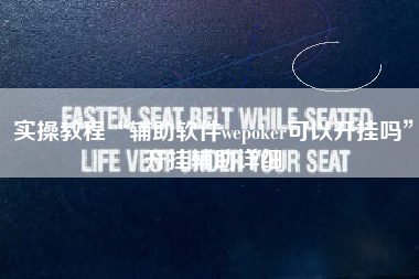 实操教程“辅助软件wepoker可以开挂吗”开挂辅助详细