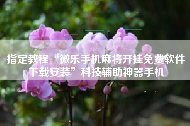 指定教程“微乐手机麻将开挂免费软件下载安装”科技辅助神器手机