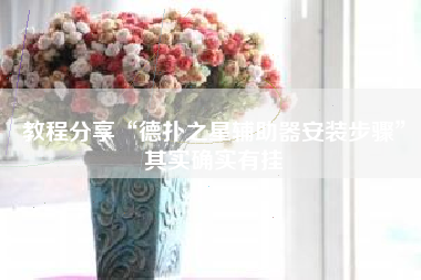 教程分享“德扑之星辅助器安装步骤”其实确实有挂