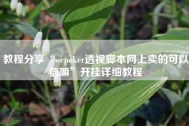 教程分享“wepoker透视脚本网上卖的可以信嘛”开挂详细教程