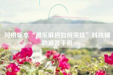 可用版本“微乐麻将如何买挂	”科技辅助神器手机