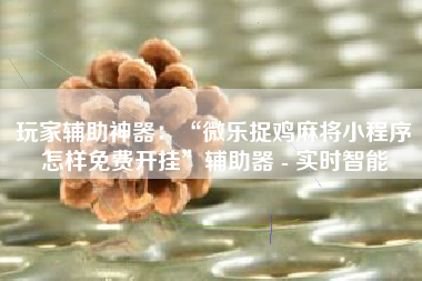 玩家辅助神器：“微乐捉鸡麻将小程序怎样免费开挂”辅助器 - 实时智能