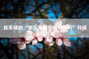 真实辅助“微乐免费房间有挂吗	”开挂详细教程