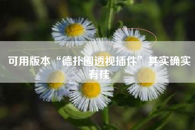 可用版本“德扑圈透视插件”其实确实有挂 可用版本“德扑圈透视插件”其实确实有挂