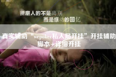 真实辅助“wepoker私人局开挂”开挂辅助脚本+详细开挂