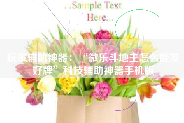 玩家辅助神器：“微乐斗地主怎么能发好牌	”科技辅助神器手机版