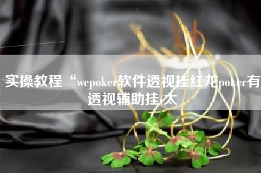 实操教程“wepoker软件透视挂红龙poker有透视辅助挂(太