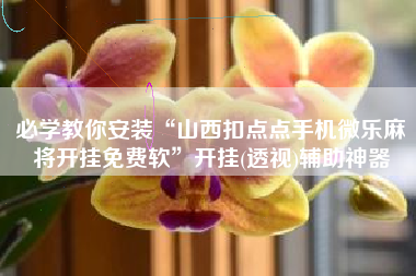 必学教你安装“山西扣点点手机微乐麻将开挂免费软”开挂(透视)辅助神器