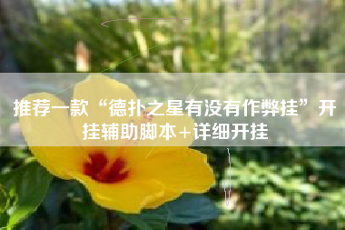 推荐一款“德扑之星有没有作弊挂”开挂辅助脚本+详细开挂