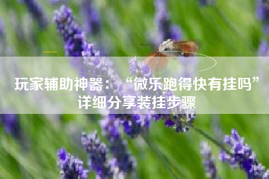 玩家辅助神器：“微乐跑得快有挂吗”详细分享装挂步骤