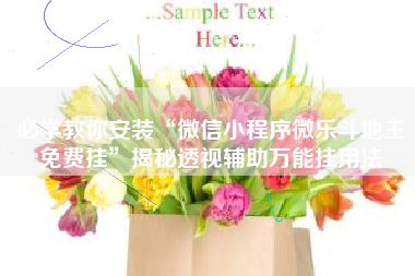 必学教你安装“微信小程序微乐斗地主免费挂	”揭秘透视辅助万能挂用法