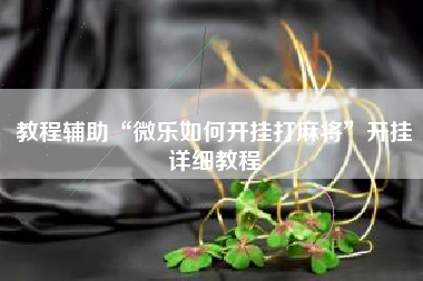 教程辅助“微乐如何开挂打麻将”开挂详细教程