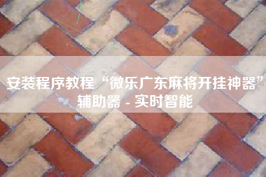 安装程序教程“微乐广东麻将开挂神器”辅助器 - 实时智能