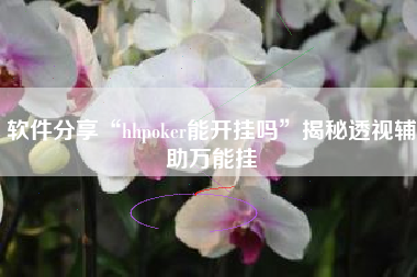 软件分享“hhpoker能开挂吗”揭秘透视辅助万能挂