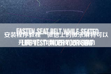 安装程序教程“微信上的微乐麻将可以开挂吗”作弊(透视)透视辅助