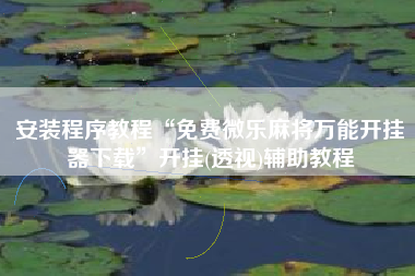 安装程序教程“免费微乐麻将万能开挂器下载	”开挂(透视)辅助教程