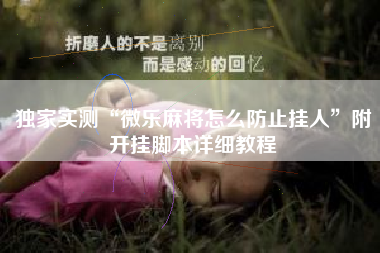 独家实测“微乐麻将怎么防止挂人”附开挂脚本详细教程