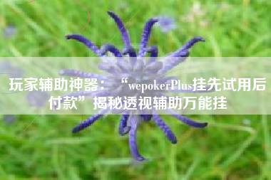 玩家辅助神器：“wepokerPlus挂先试用后付款	”揭秘透视辅助万能挂