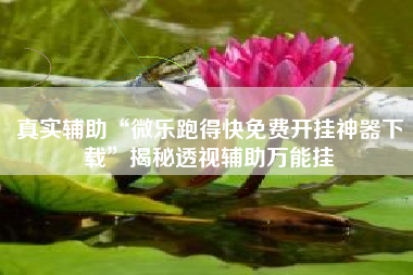 真实辅助“微乐跑得快免费开挂神器下载”揭秘透视辅助万能挂