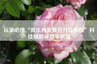 玩家必搜“微乐内蒙麻将开挂教程	”科技辅助神器手机版