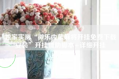 独家实测“微乐内蒙麻将开挂免费下载安装	”开挂辅助脚本+详细开挂