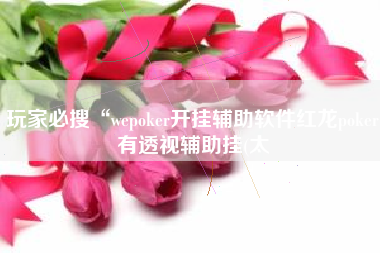 玩家必搜“wepoker开挂辅助软件红龙poker有透视辅助挂(太