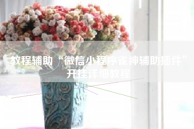 教程辅助“微信小程序雀神辅助插件	”开挂详细教程