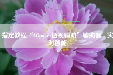 指定教程“AGpoker透视辅助	”辅助器 - 实时智能