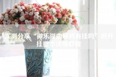 实测分享“微乐湖南麻将有挂吗”附开挂脚本详细教程