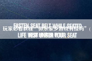 玩家必看教程“微乐家乡游戏有挂吗”(原来确实是有挂)