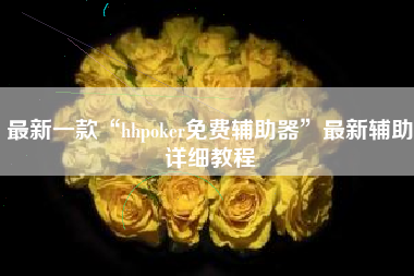 最新一款“hhpoker免费辅助器”最新辅助详细教程