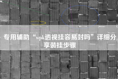 专用辅助“wpk透视挂容易封吗”详细分享装挂步骤