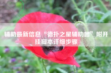 辅助最新信息“德扑之星辅助器”附开挂脚本详细步骤