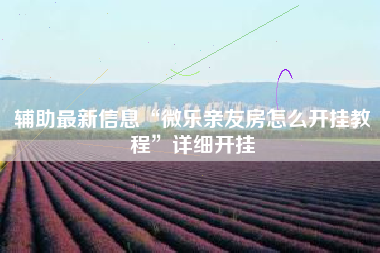 辅助最新信息“微乐亲友房怎么开挂教程”详细开挂