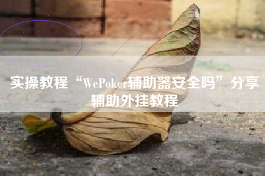 实操教程“WePoker辅助器安全吗	”分享辅助外挂教程