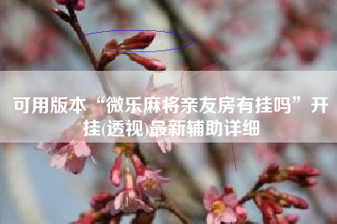 可用版本“微乐麻将亲友房有挂吗”开挂(透视)最新辅助详细