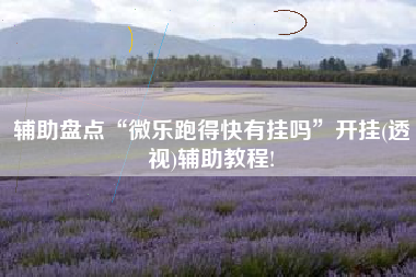 辅助盘点“微乐跑得快有挂吗	”开挂(透视)辅助教程!