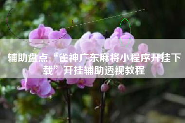 辅助盘点“雀神广东麻将小程序开挂下载”开挂辅助透视教程