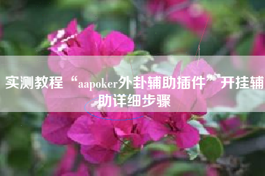 实测教程“aapoker外卦辅助插件	”开挂辅助详细步骤