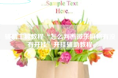 辅助工具教程“怎么判断微乐麻将有没有开挂”开挂辅助教程