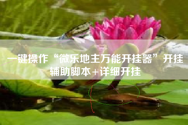 一键操作“微乐地主万能开挂器”开挂辅助脚本+详细开挂