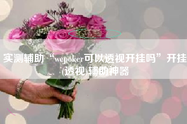 实测辅助“wepoker可以透视开挂吗	”开挂(透视)辅助神器