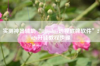 实测神器辅助“HHpoker透视底牌软件”2026开挂教程步骤