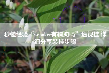 秒懂经验“wepoker有辅助吗”透视挂!详细分享装挂步骤