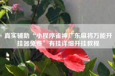 真实辅助“小程序雀神广东麻将万能开挂器免费	”有挂详细开挂教程